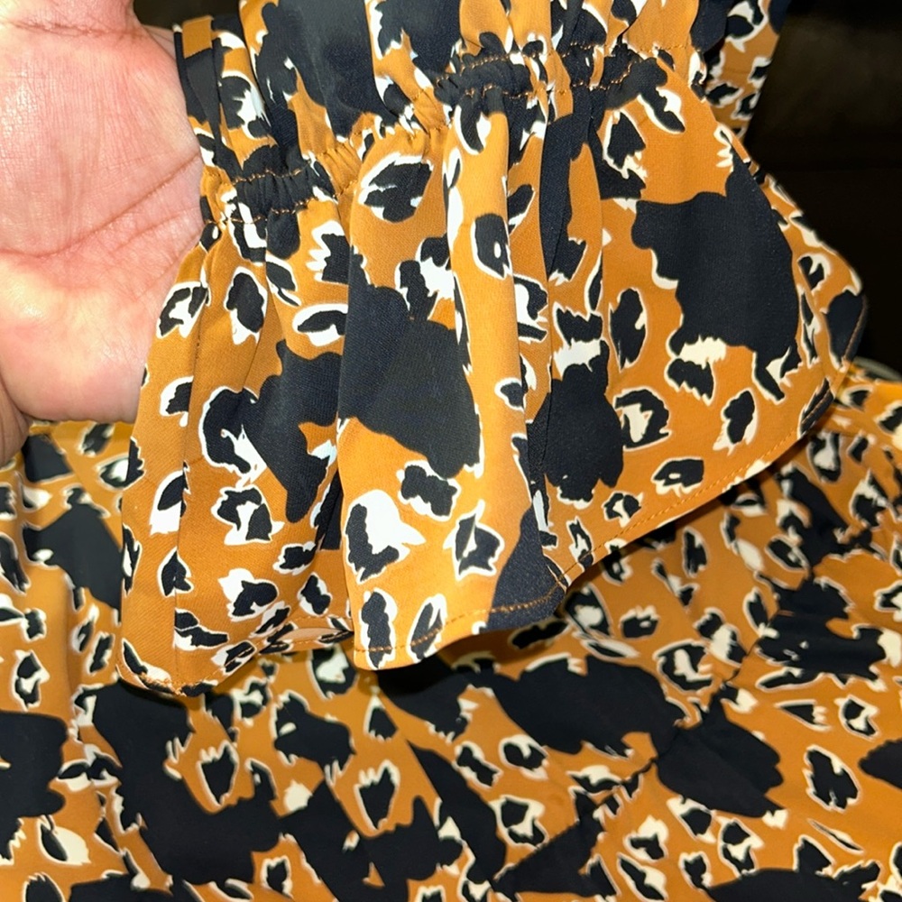 Eloquii Elements Plus Size Cheetah Print Tie-Neck… - image 7